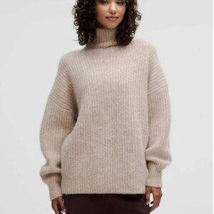 Lululemon Alpaca Wool-Blend Funnel-Neck Sweater